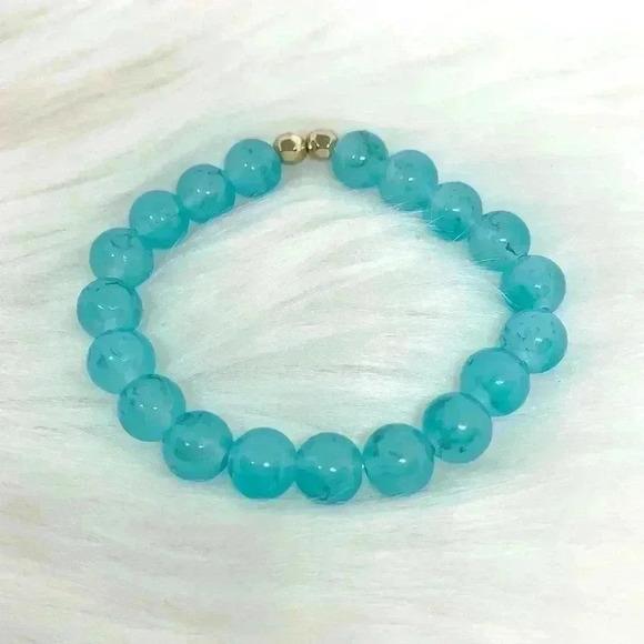 Aqua Caribbean Beaded Bracelet - Picture 5 of 5